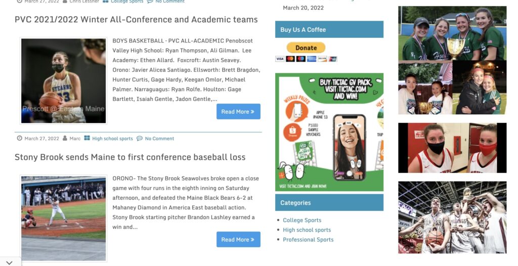 Eastern Maine Sports Posts