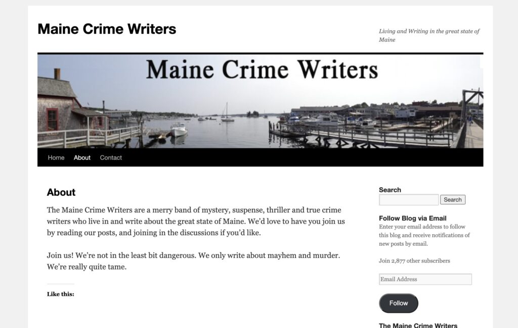 Maine Crime Writers ABout