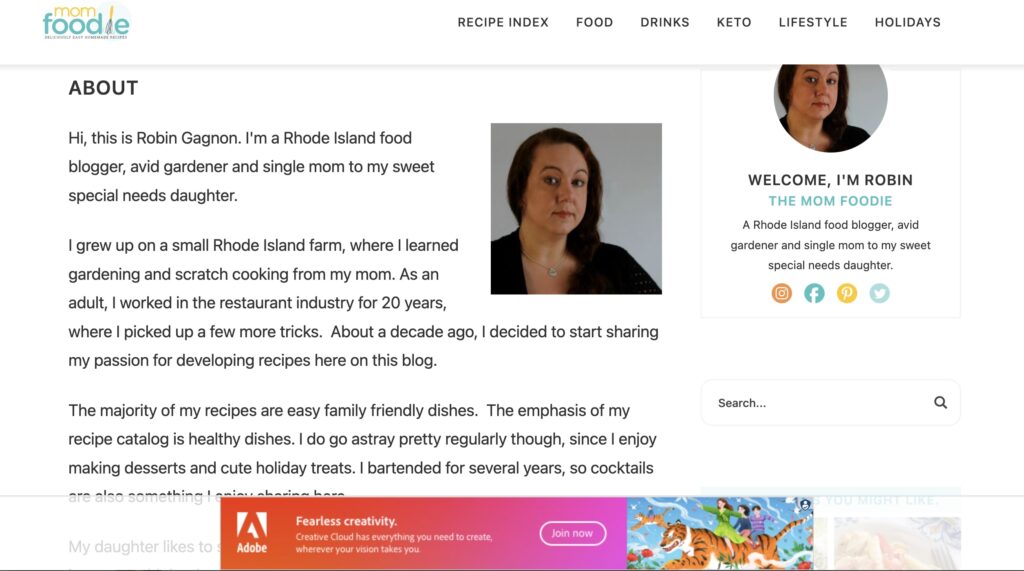 Mom Foodie about