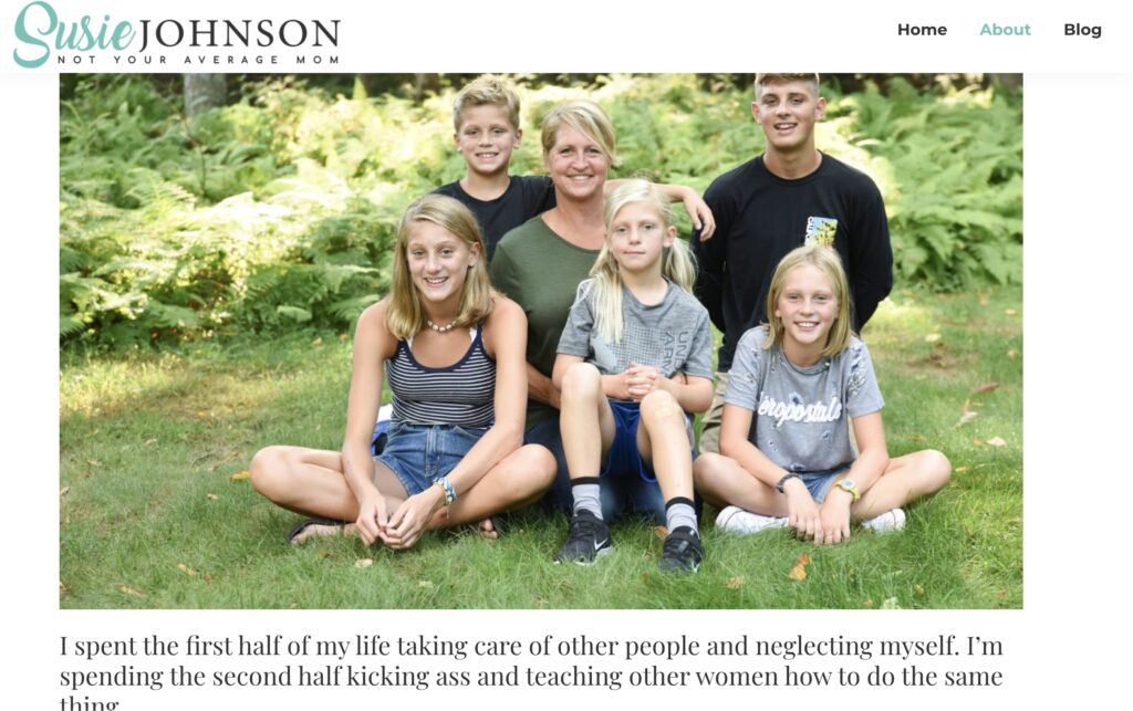_Not Your Average Mom - Susie Johnson About