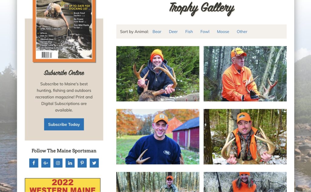 The Maine Sportsman Gallery