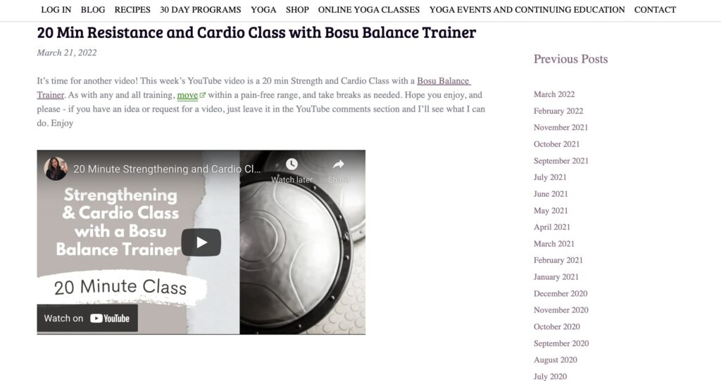 Yoga by Candace Blog