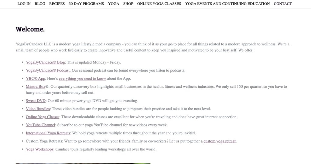 Yoga by Candace Welcome