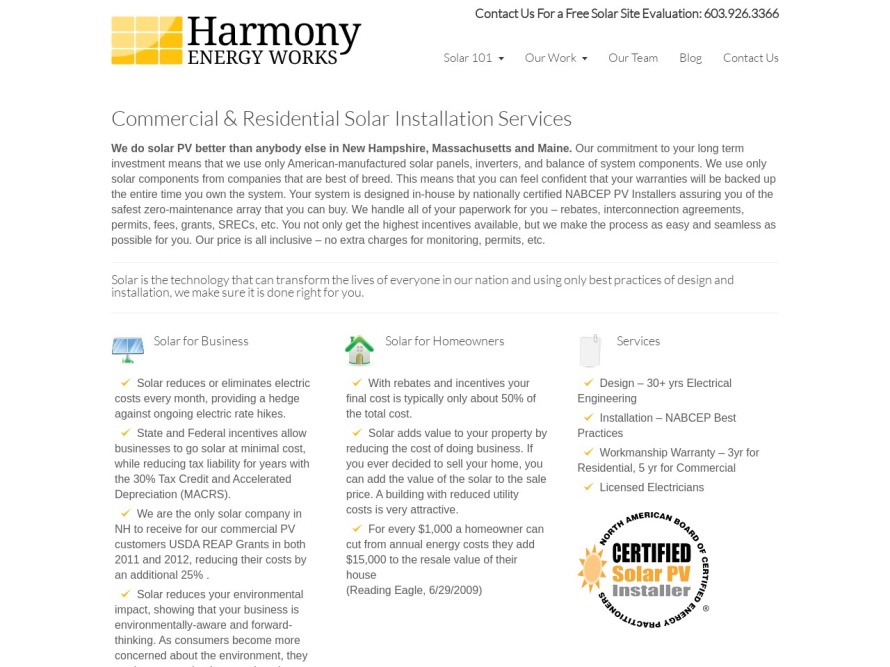 http://www.harmonyenergyworks.com/ http://www.harmonyenergyworks.com/